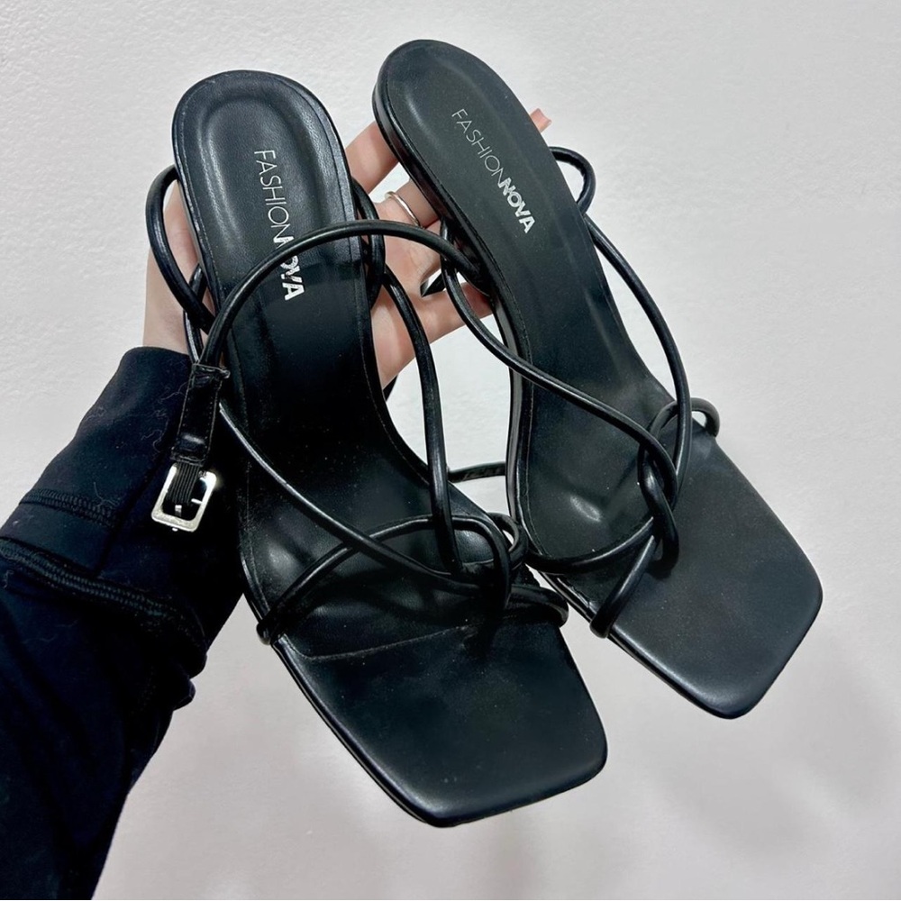 Fashion Nova Elegant Black Heels